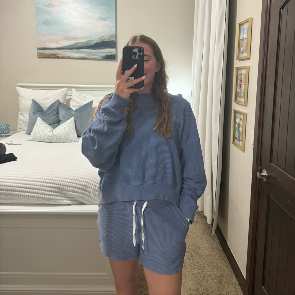 Blue Aerie Matching Set - Medium Bottoms/Large Top